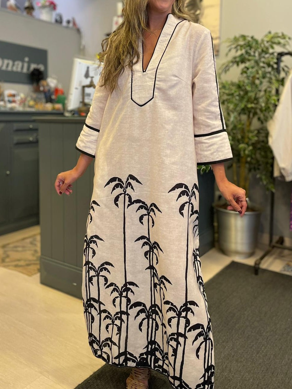 Printed Silhouette Dress