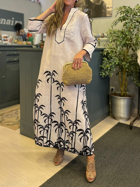 Printed Silhouette Dress