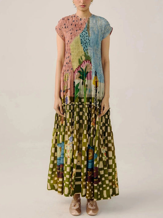 Retro Pleasant Maxi Dress