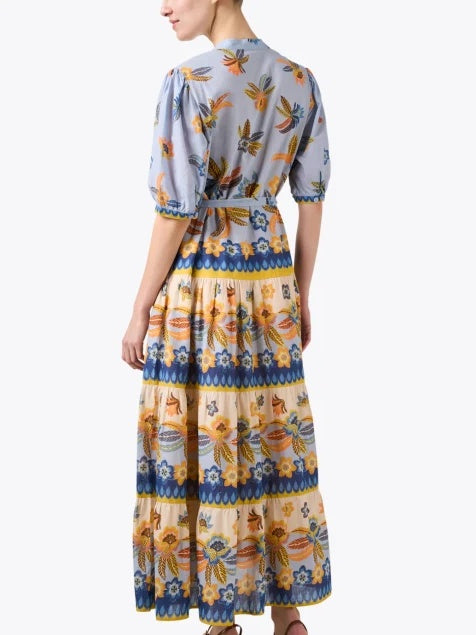 Puff Sleeve Floral Print Dress