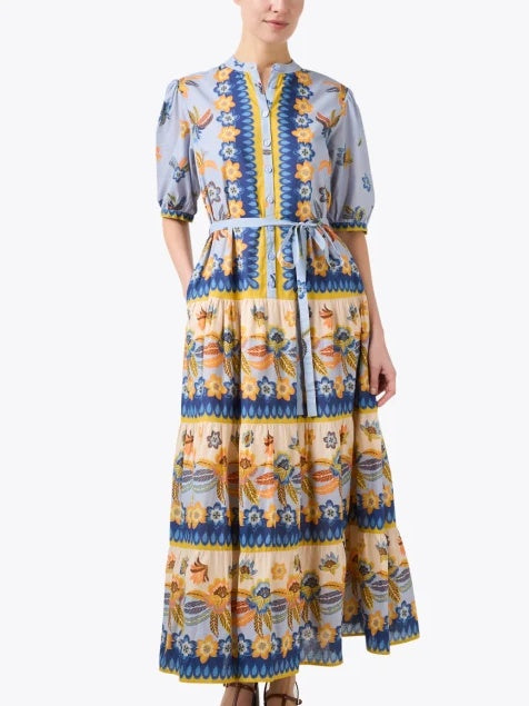 Puff Sleeve Floral Print Dress