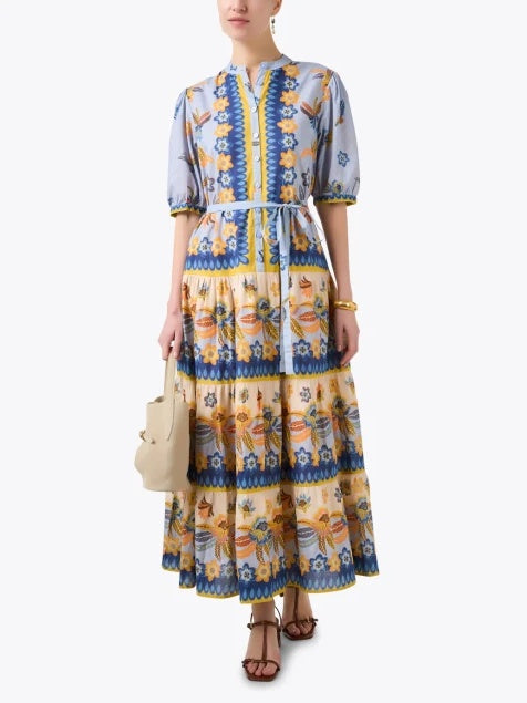 Puff Sleeve Floral Print Dress