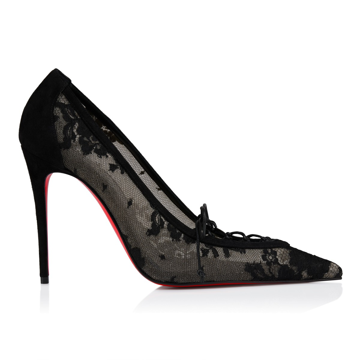 Black Lace Stilettos