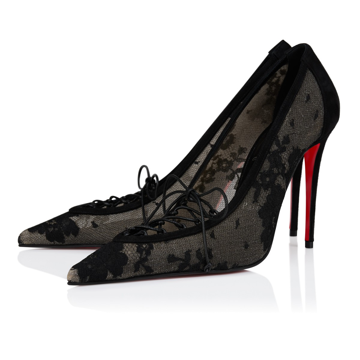 Black Lace Stilettos