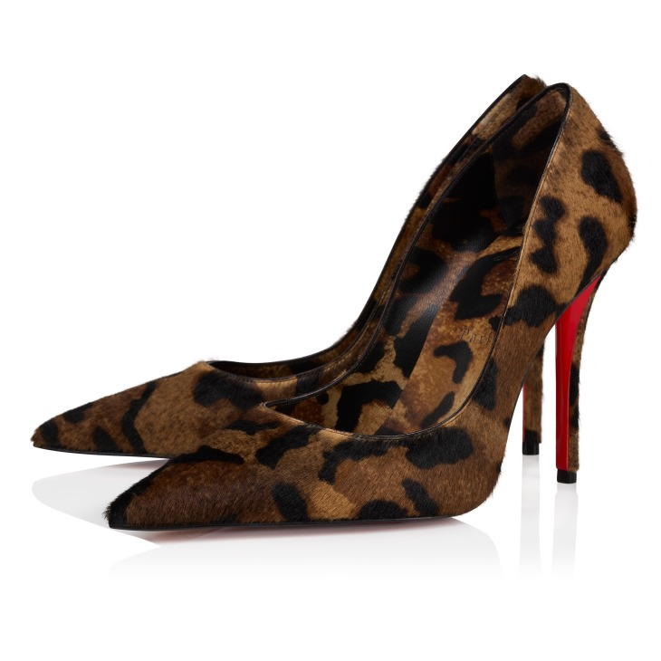 Bangladesh-Printed Fuzzy Calfskin And Kidskin High Heels