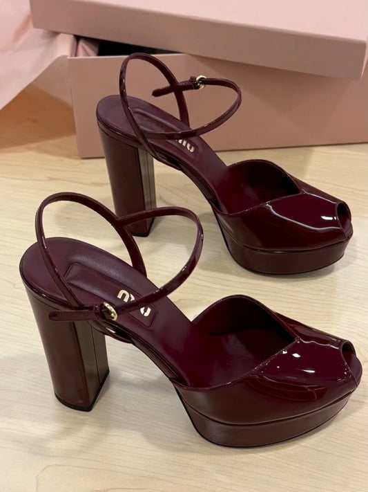 Heeled Platform Sandals