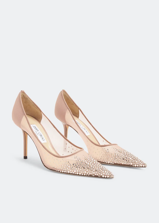 Love 100 Crystal-embellished Pumps