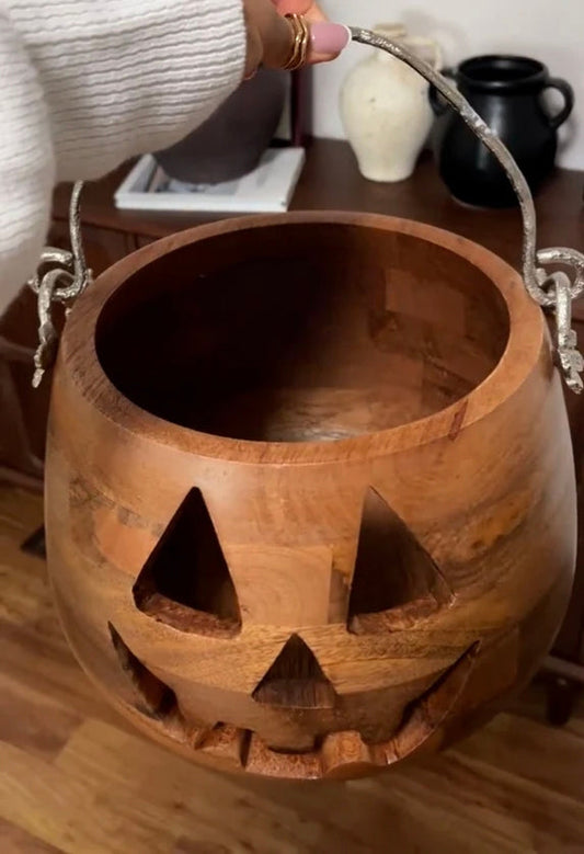 Halloween Wooden Pumpkin Bucket(Buy 2 Free Shipping✔️)