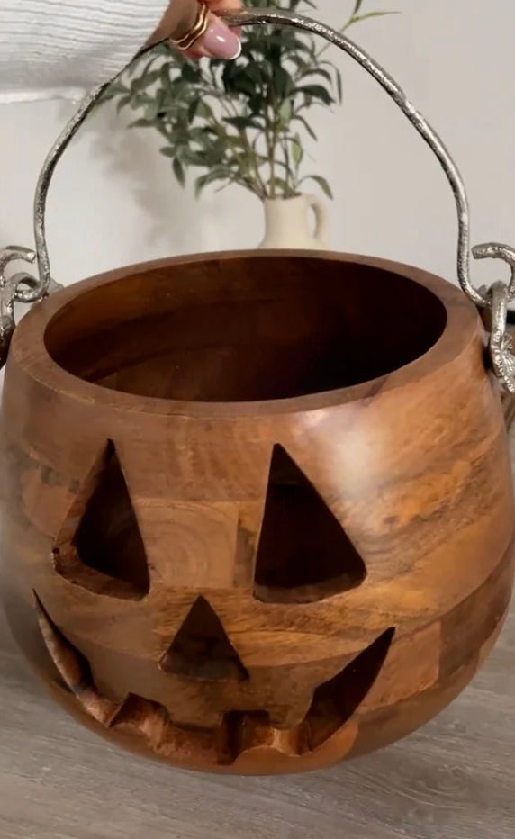 Halloween Wooden Pumpkin Bucket(Buy 2 Free Shipping✔️)