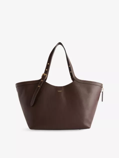 (⏰Last Day Promotion $10 OFF)-Branded Leather Tote Bag