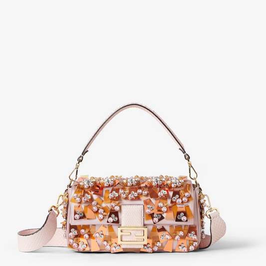 Pink Satin Fabric Bag