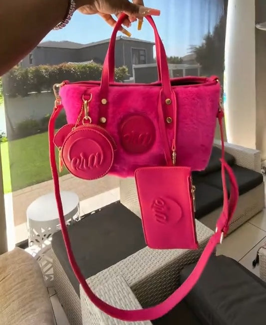 Hot Pink Fur Bag