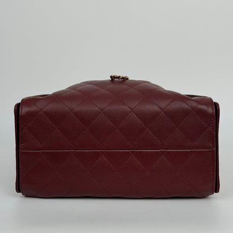 Glossy Lambskin And Gold Metallic Bag
