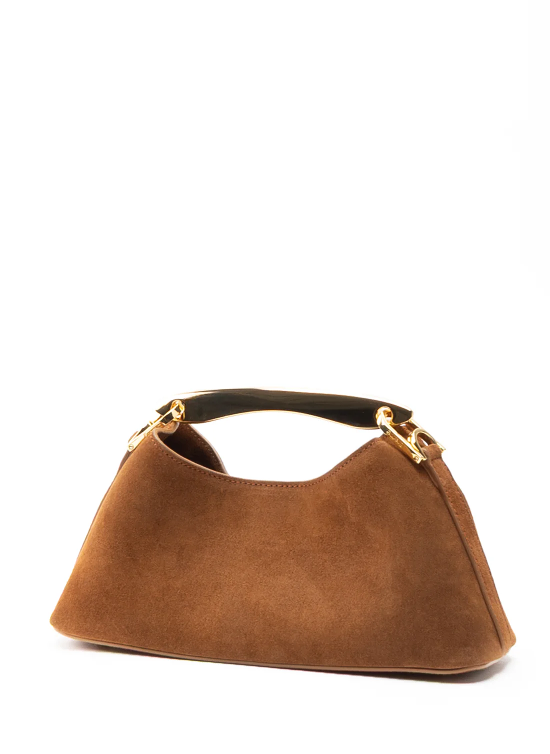 Mini Boomerang Suede Cognac Bags