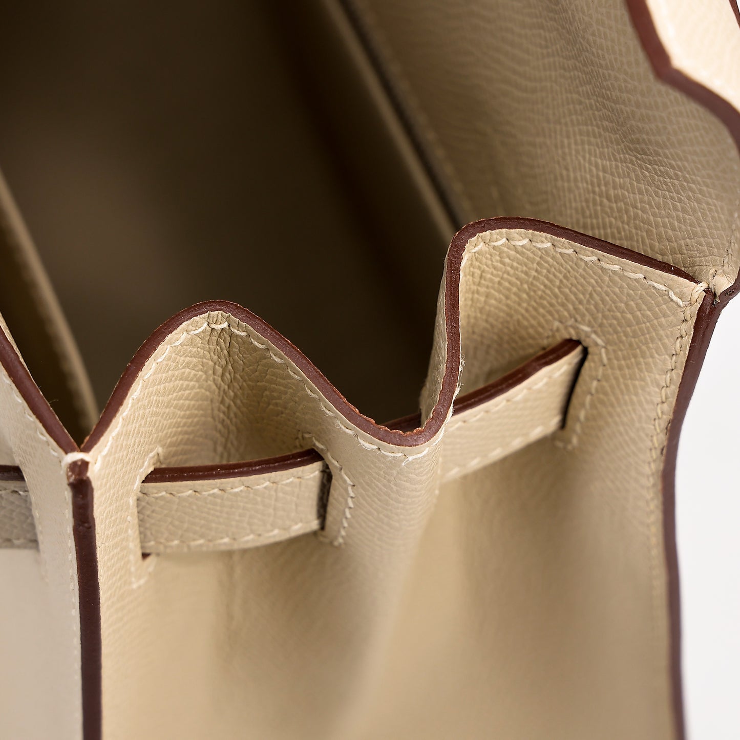 Cowhide Handbag With Silver Buckle