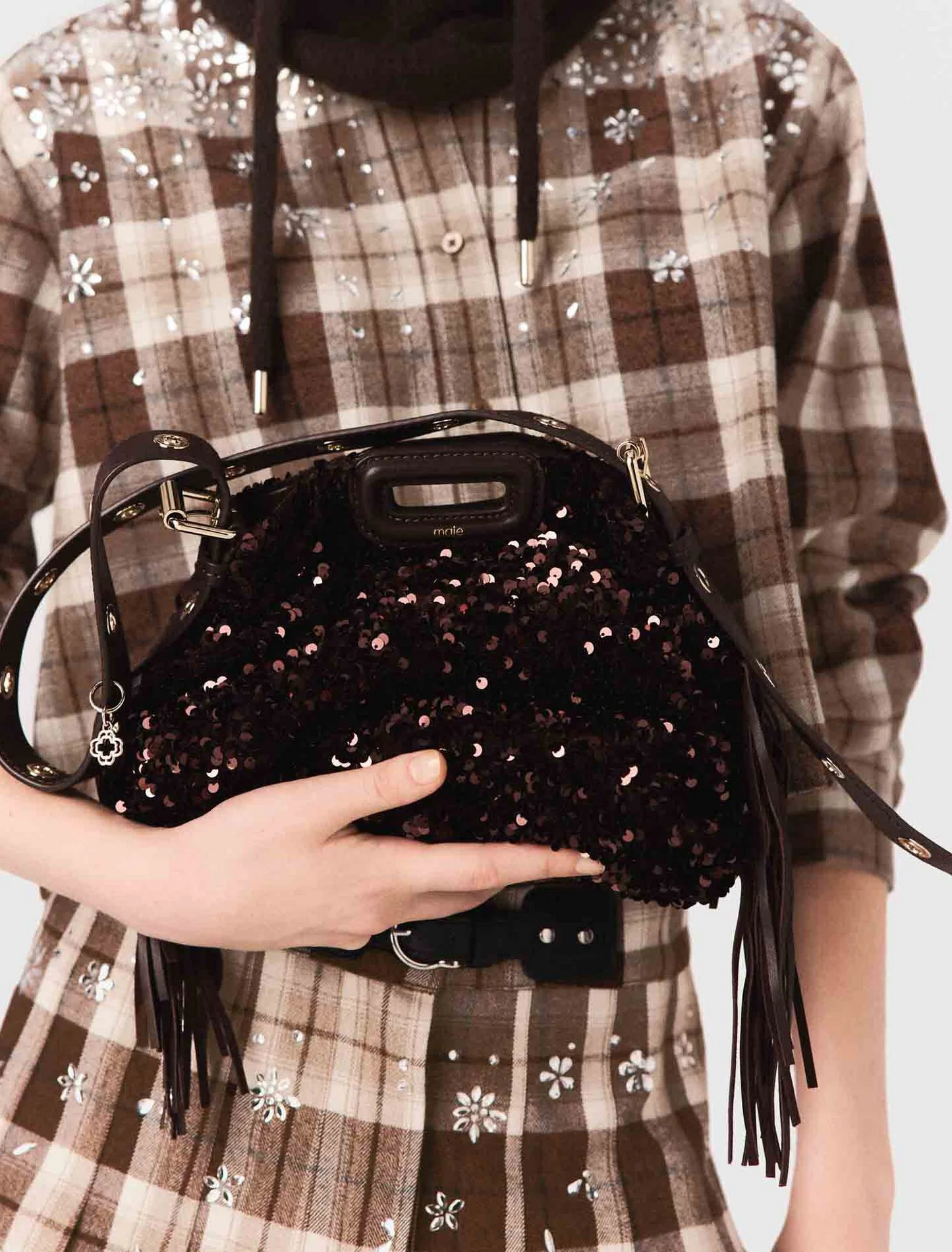 Sequined Shoulder Bag