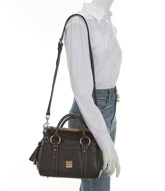Lucca Leather Tassle Satchel Bag