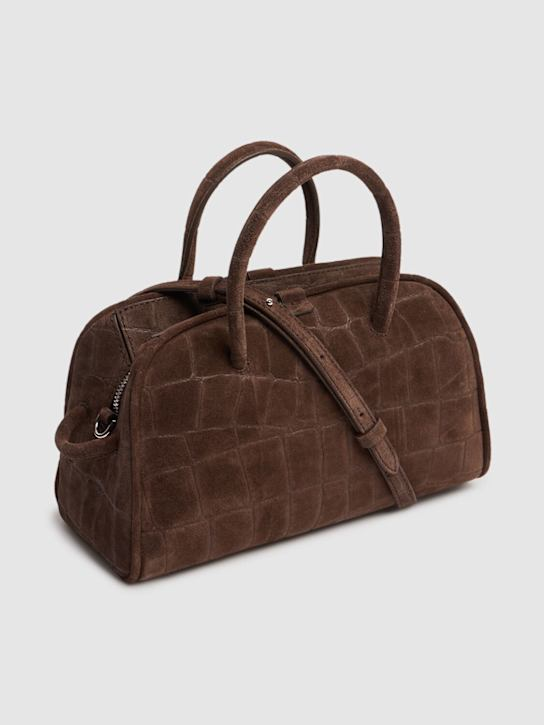 Le Petit Turismo Croc Embossed Suede Bag