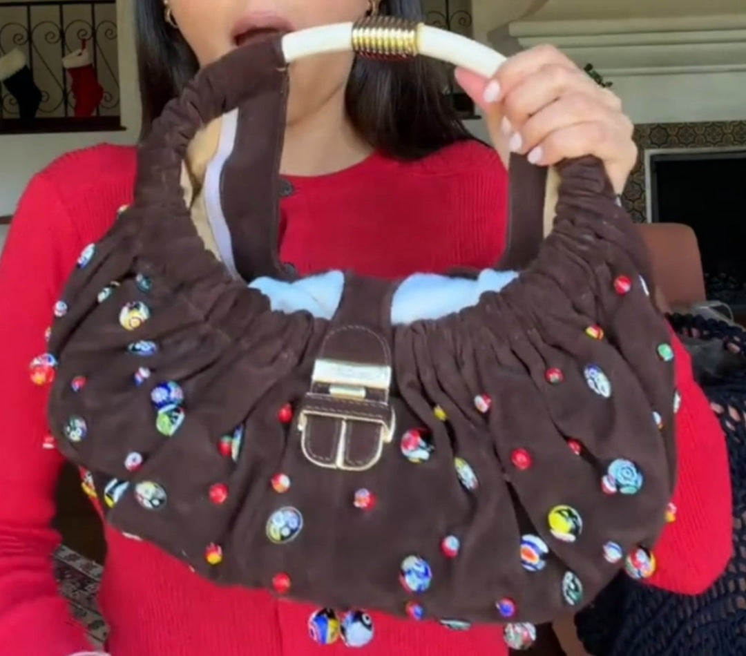 Small Embellished Stash Bag