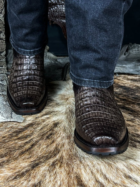 CHRISTIAN GREY COCODILE BOOTS(TRACK)DUBAI