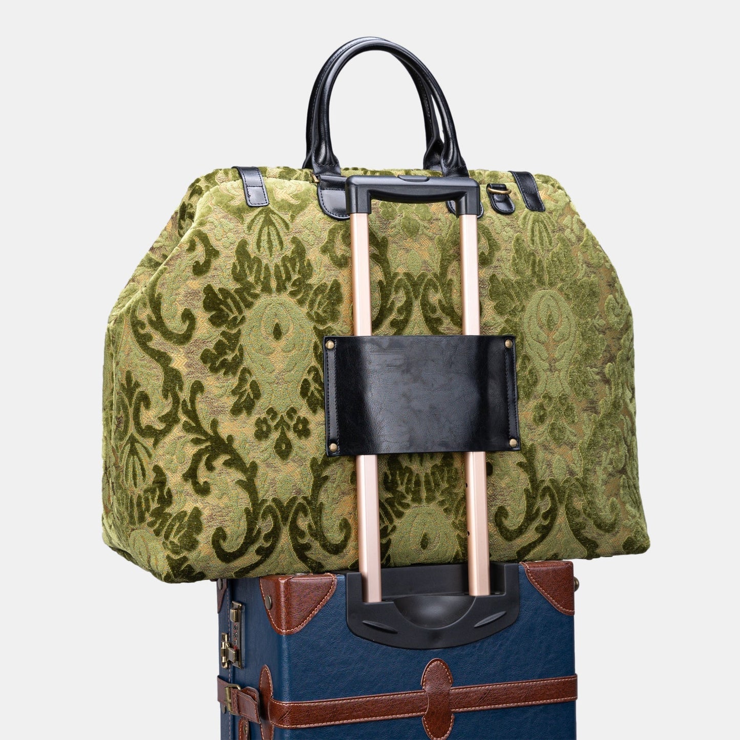 Burnout Velvet Fern Green Carpetbag