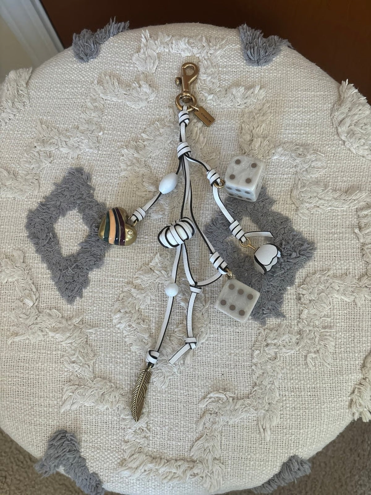 Coach Cluster Dice Bag Charm