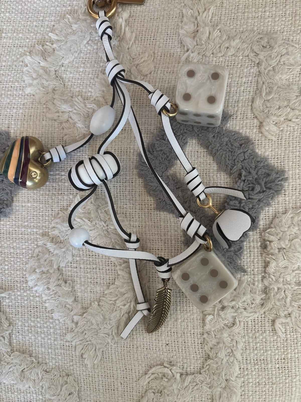 Coach Cluster Dice Bag Charm