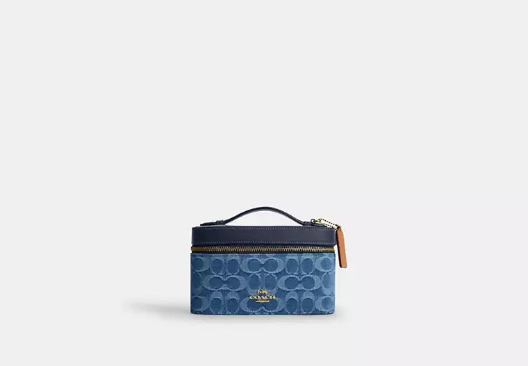 Cosmetic Case In Signature Denim
