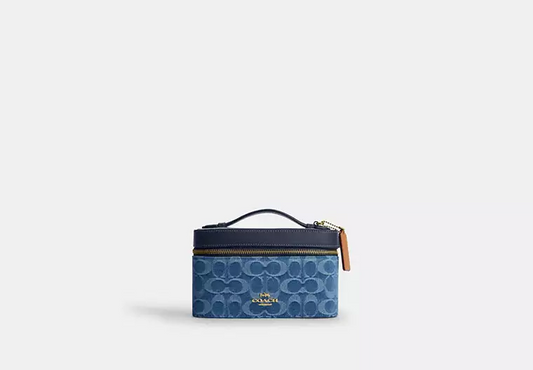 Cosmetic Case In Signature Denim