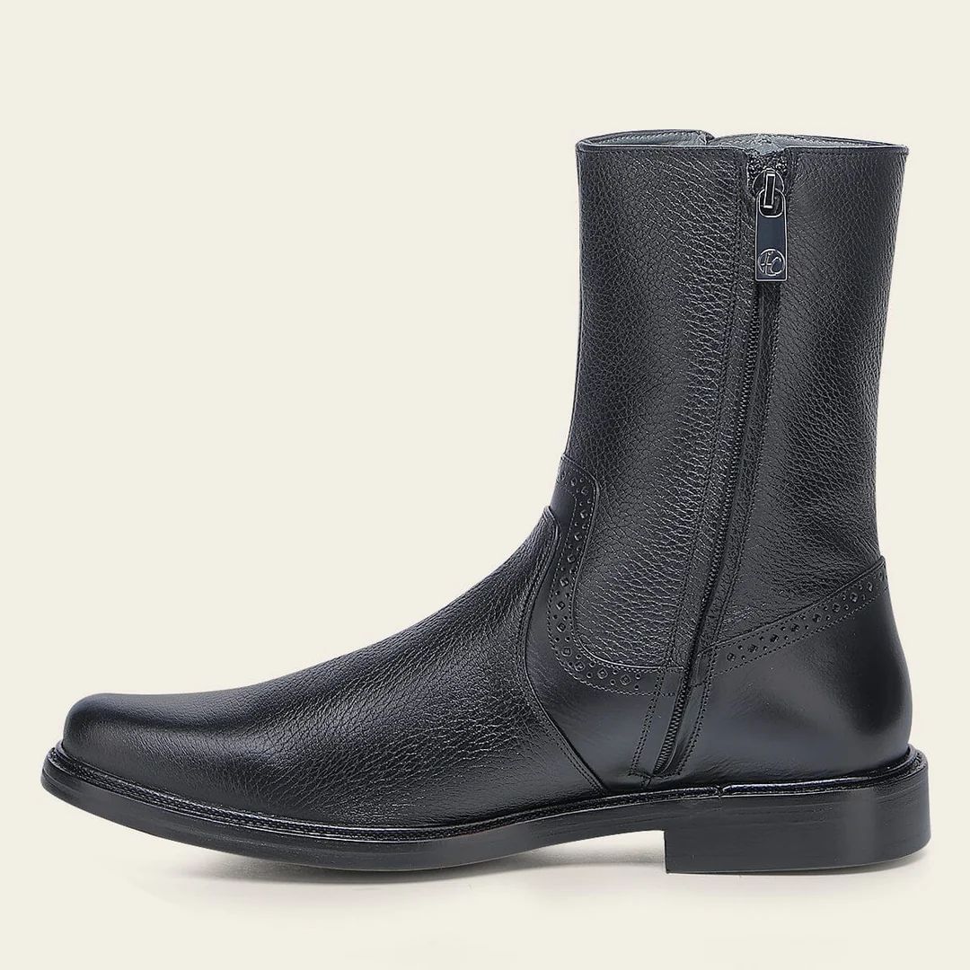 Genuine Deer Leather Dress Boot For Men