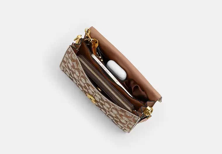 Tabby Shoulder Bag 26 In Crystal Signature Jacquard