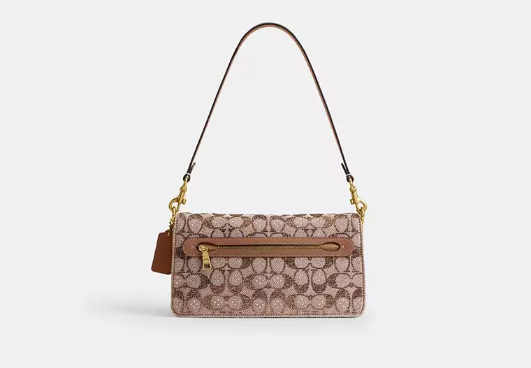 Tabby Shoulder Bag 26 In Crystal Signature Jacquard