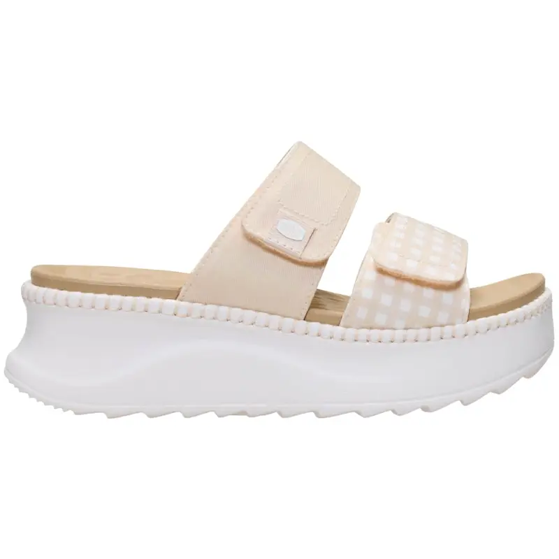 Delray Slide Gingham - Comfortable Slip On Sandals