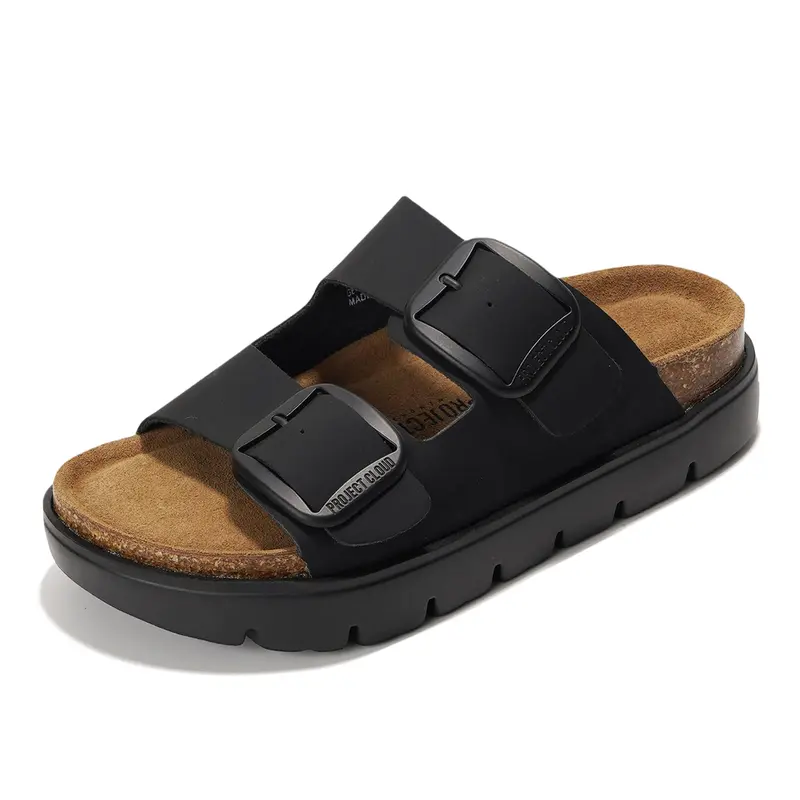 Genuine Leather Platform Sandals