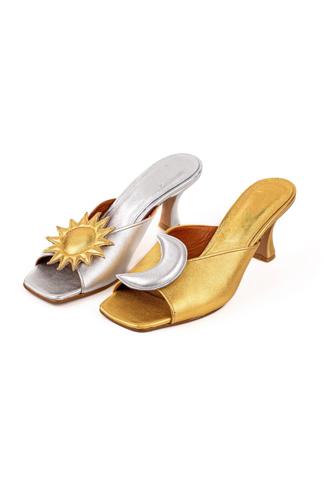 Sun and Crescent Moon Heel