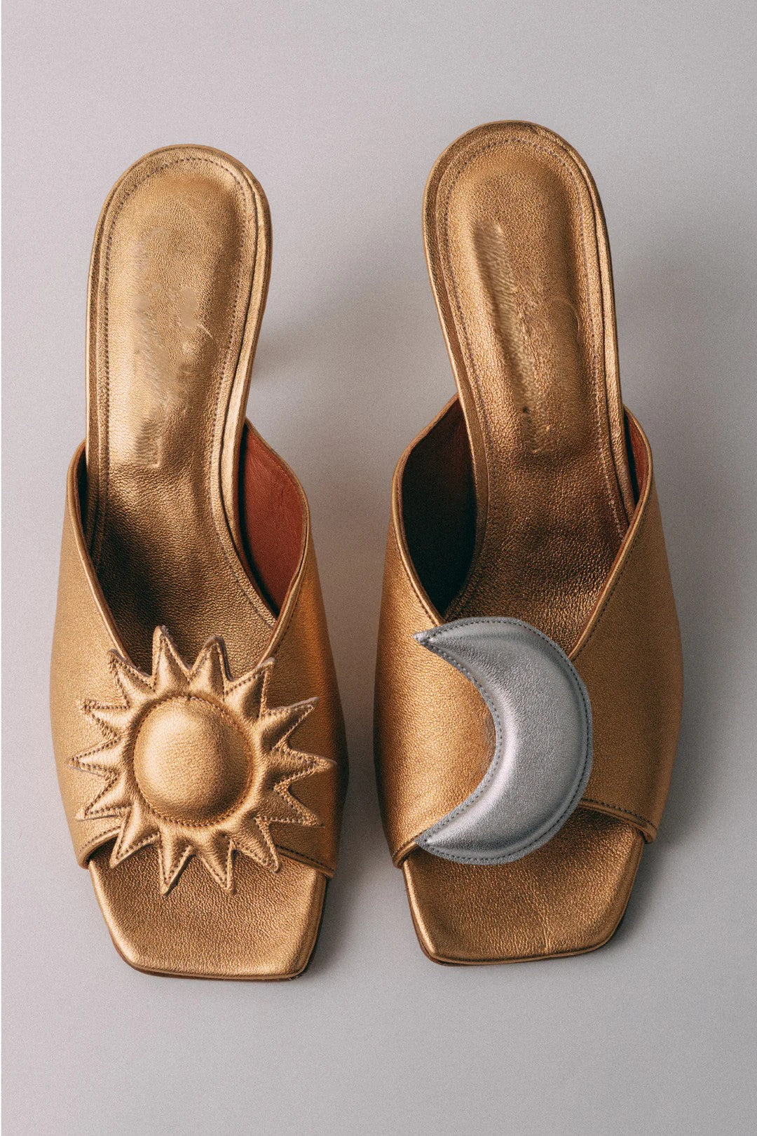 Sun and Crescent Moon Heel