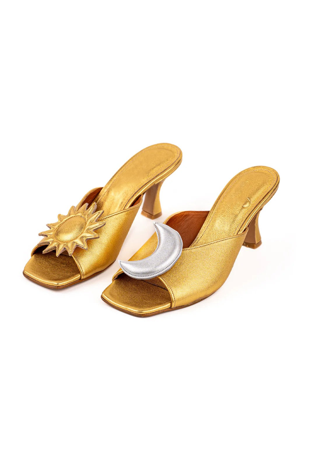Sun and Crescent Moon Heel