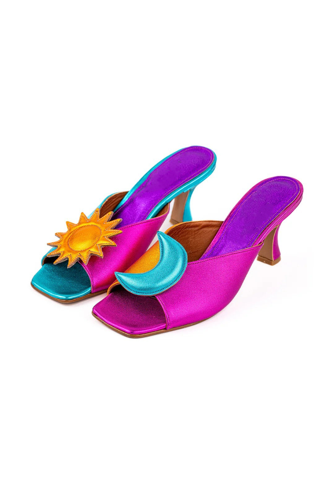 Sun and Crescent Moon Heel