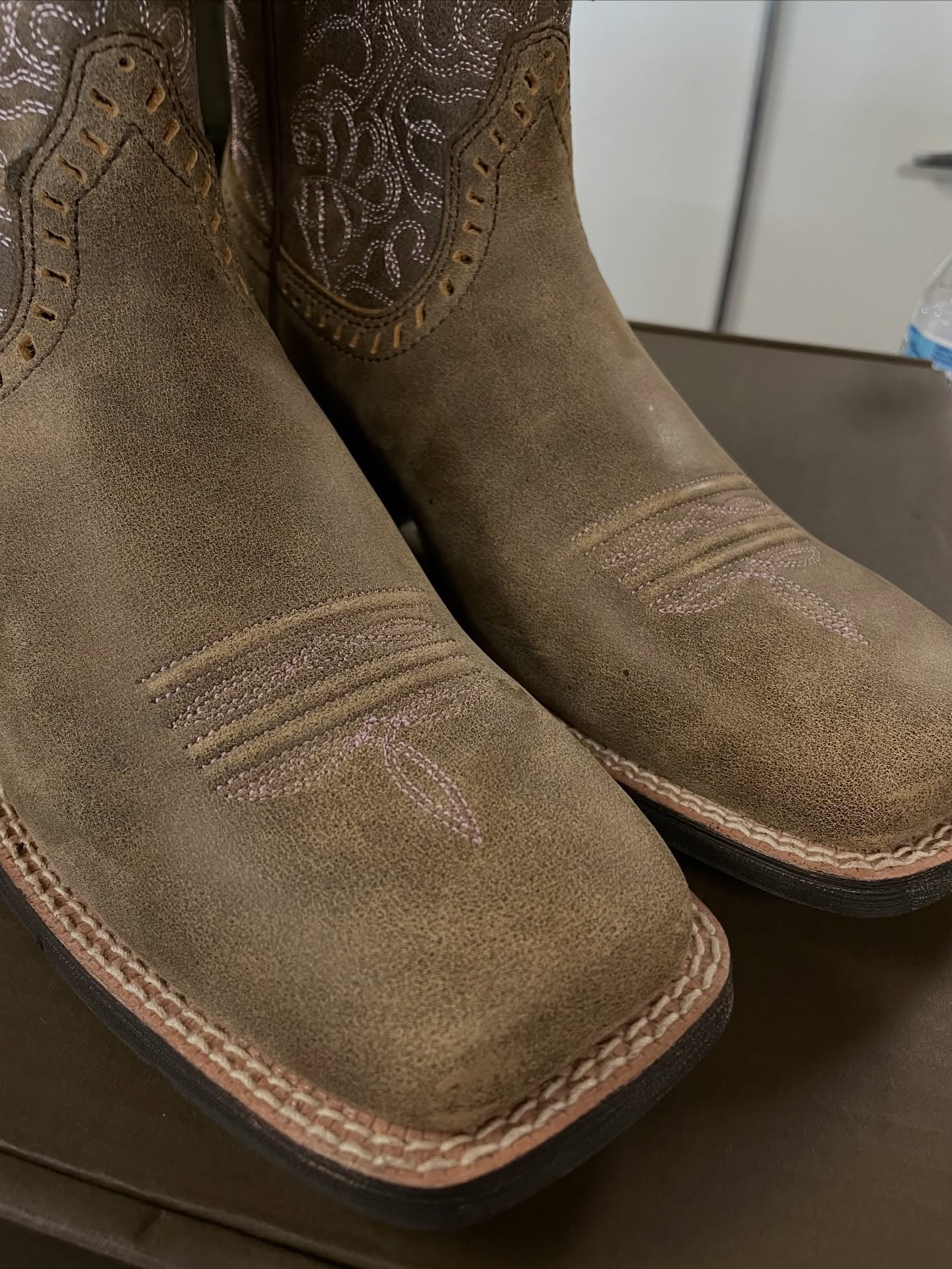Ladies Round Up Remuda Boots Brown Bombe