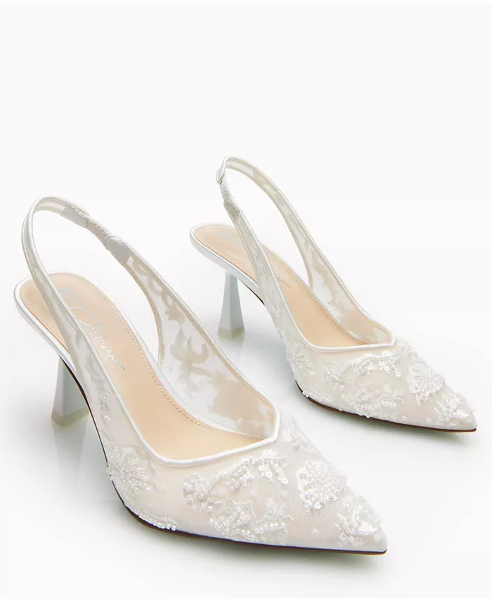 Women's Nikki Embroidered Slingback Evening Pumps