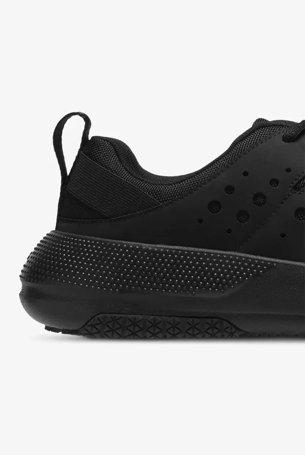 On The Clock Triple Black Athletic Lace Up Shoes