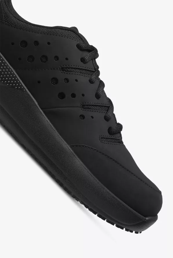On The Clock Triple Black Athletic Lace Up Shoes