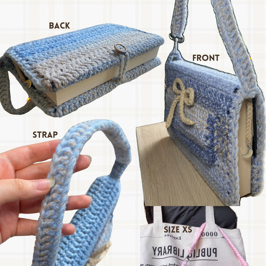 Crochet Book Sleeve Bag Charm