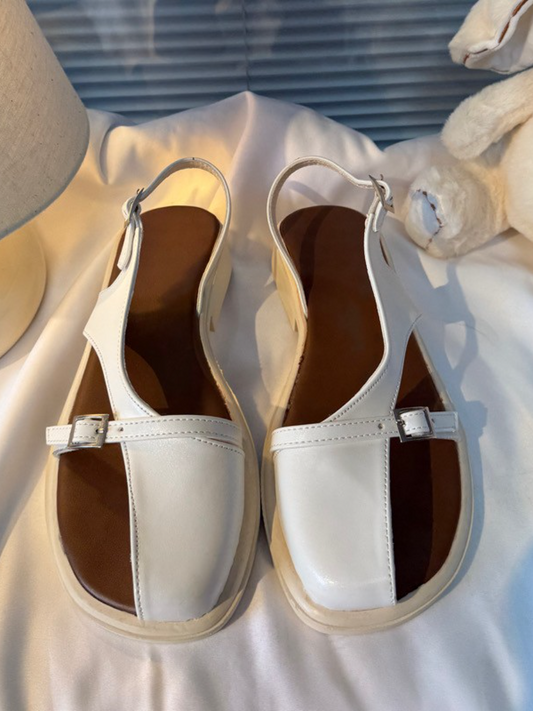 Open-toe Flat Sandals