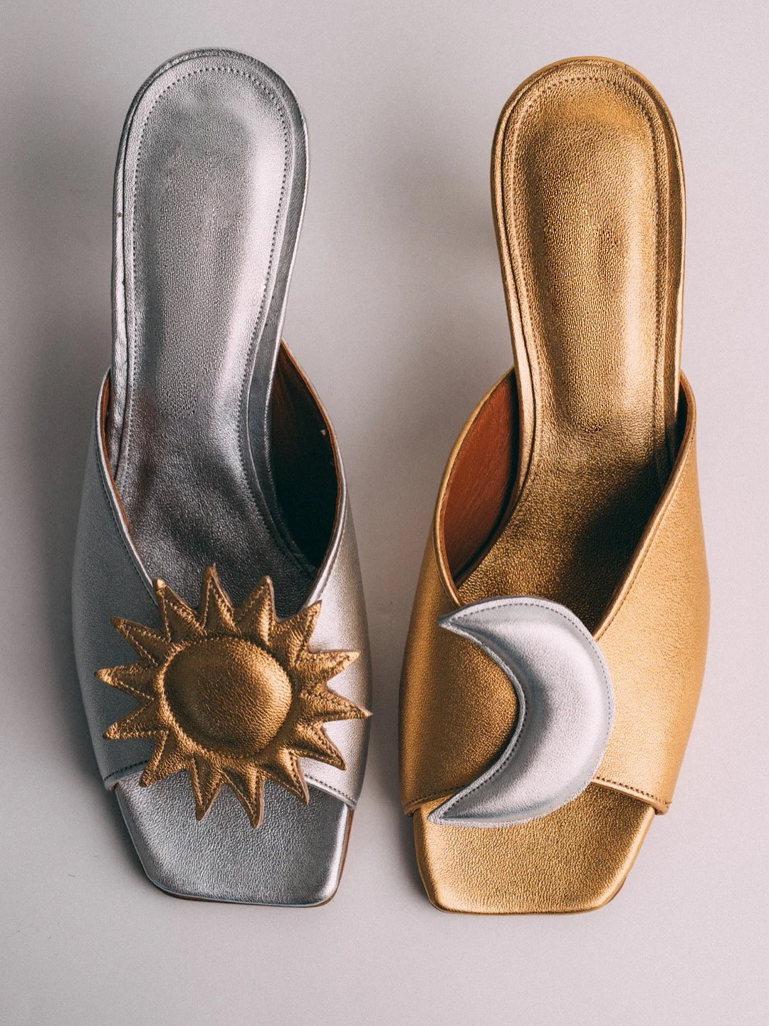 Sun and Crescent Moon Heel