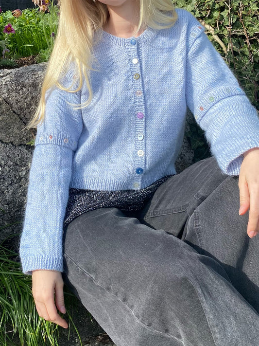 Detachable Colorful Button Sweater Cardigan