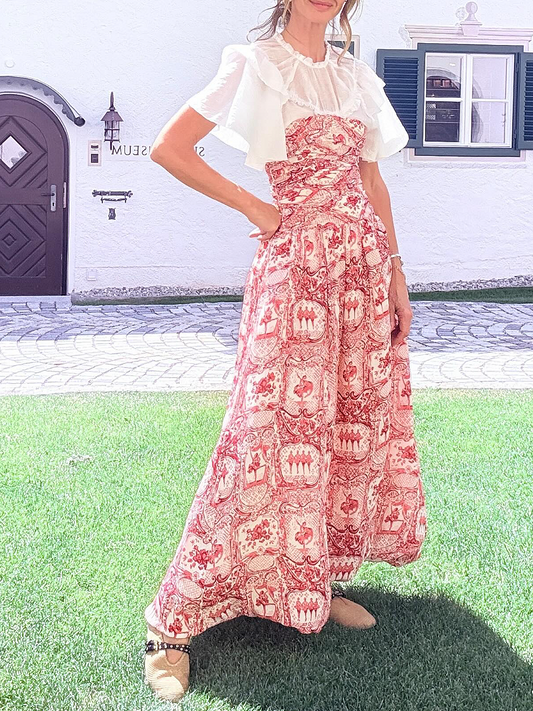 Shirt Patchwork Printed Dress