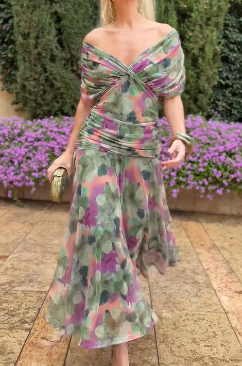 The Demure Mesh Occasion Dress