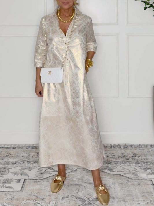 Elegant Cotton Caftan Dress