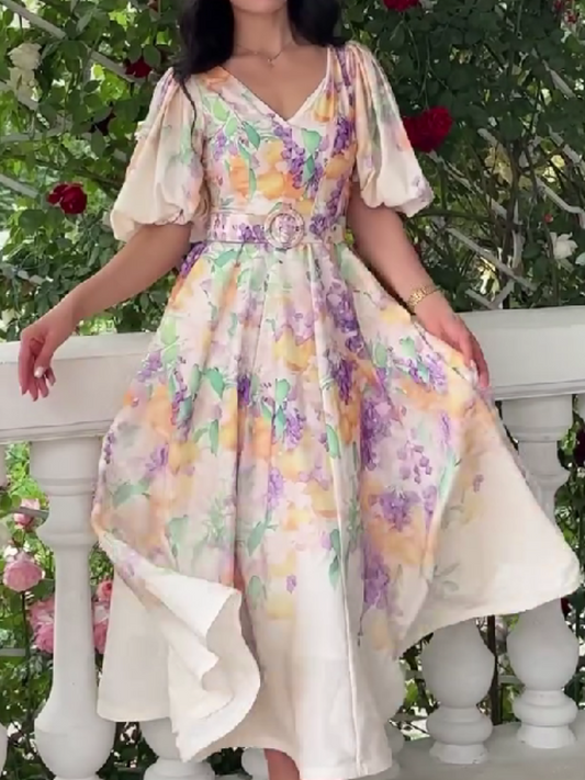 Elegant Printed Dress